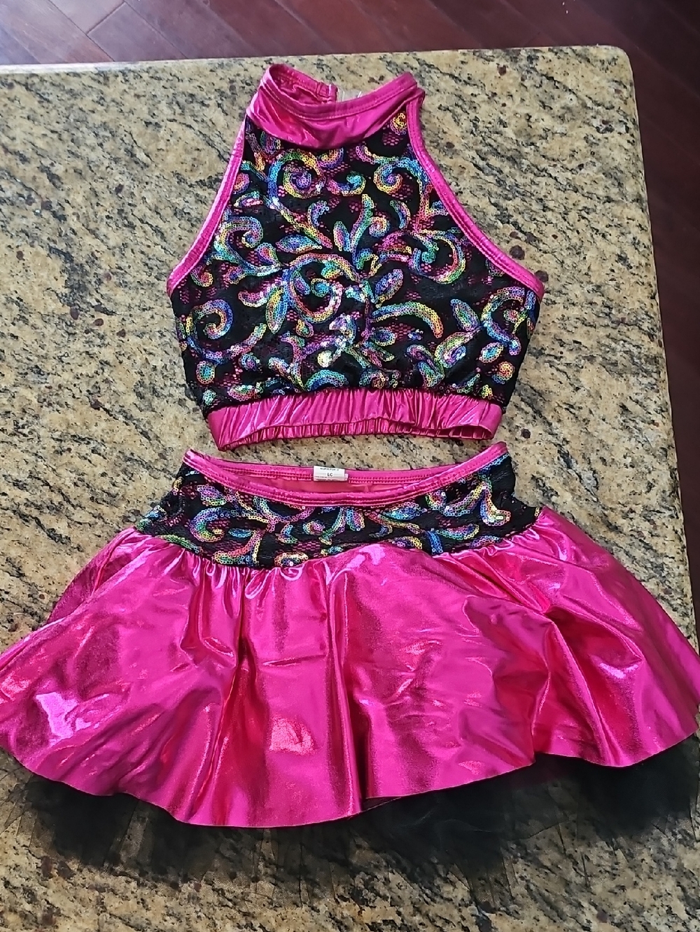 Pink/black Tap/jazz Costume